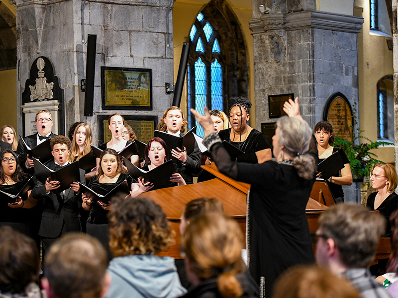 University Chorale on tour in Ireland