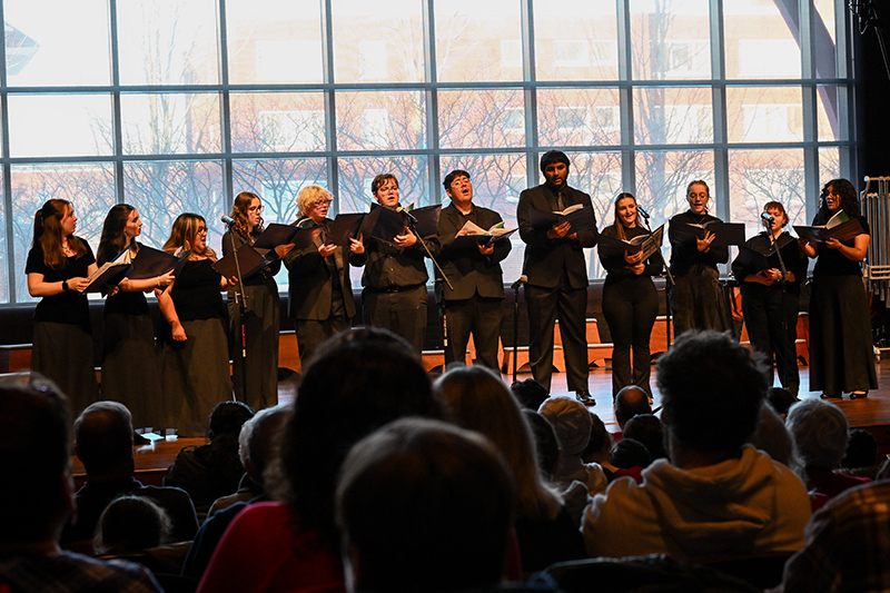 Vocal Jazz Ensemble performing.