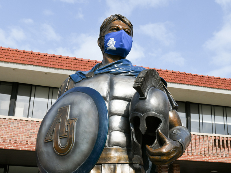 Spartan Statue With Mask